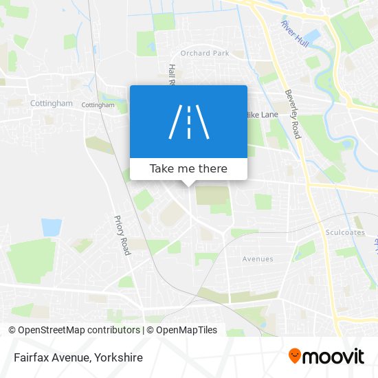 Fairfax Avenue map