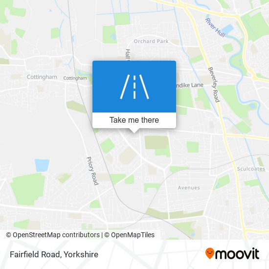 Fairfield Road map