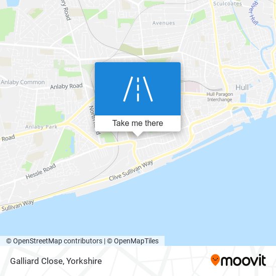 Galliard Close map
