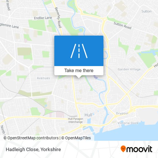 Hadleigh Close map
