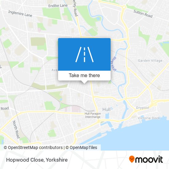 Hopwood Close map