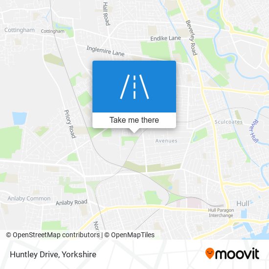 Huntley Drive map