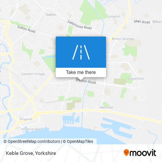 Keble Grove map