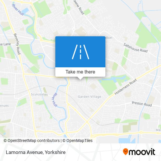 Lamorna Avenue map