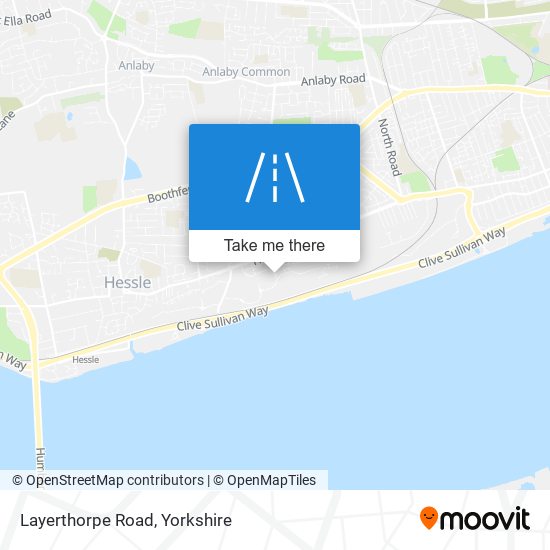 Layerthorpe Road map