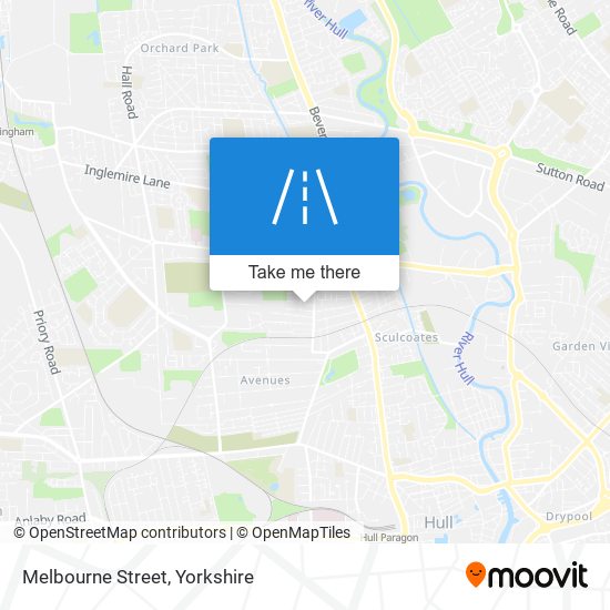 Melbourne Street map