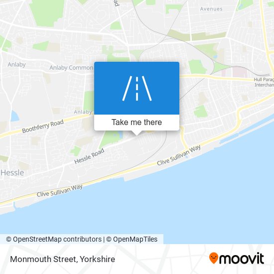 Monmouth Street map