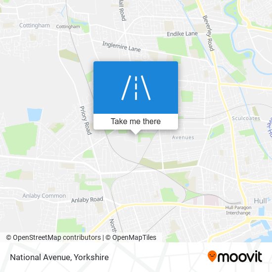 National Avenue map