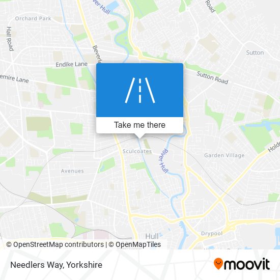 Needlers Way map