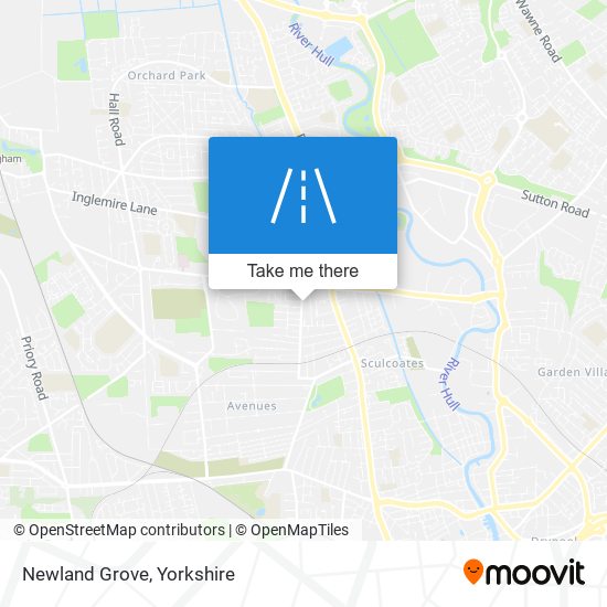 Newland Grove map