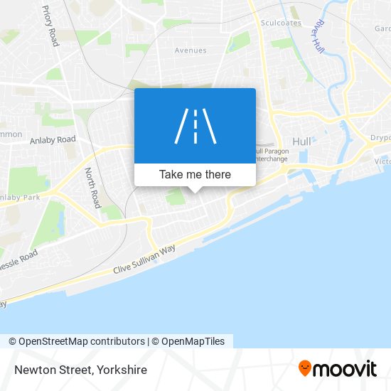 Newton Street map