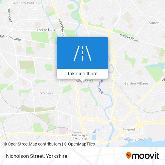 Nicholson Street map