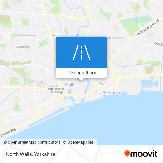 North Walls map