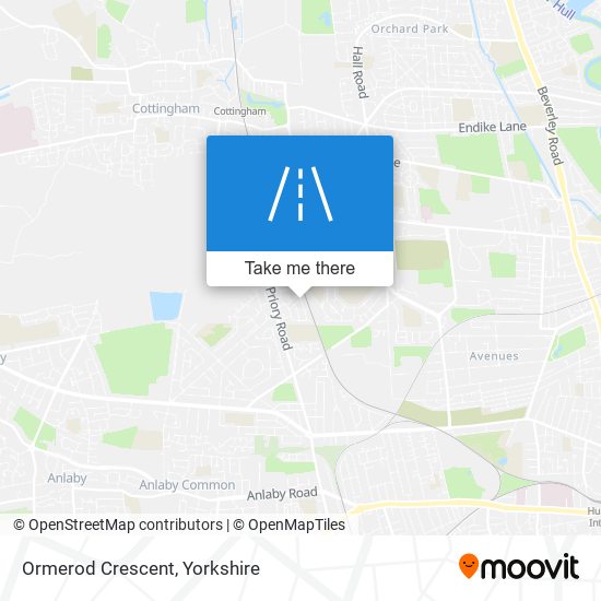 Ormerod Crescent map