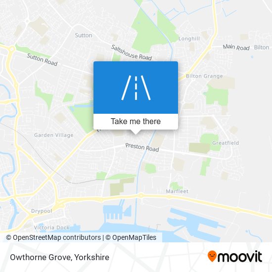 Owthorne Grove map