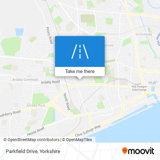 Parkfield Drive map