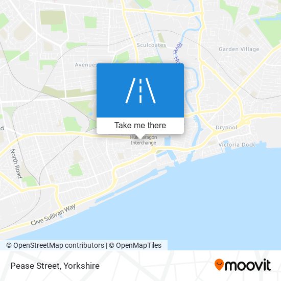 Pease Street map