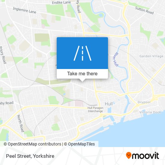 Peel Street map