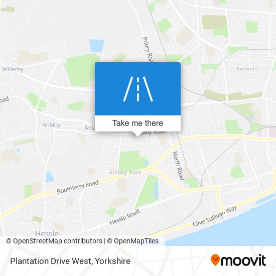 Plantation Drive West map