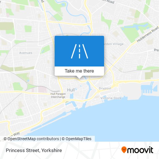 Princess Street map
