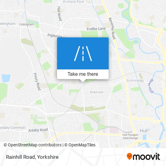 Rainhill Road map