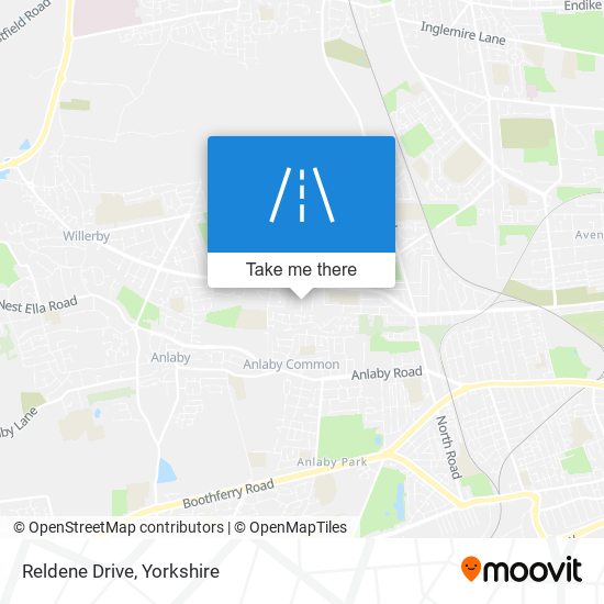 Reldene Drive map