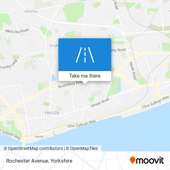 Rochester Avenue map