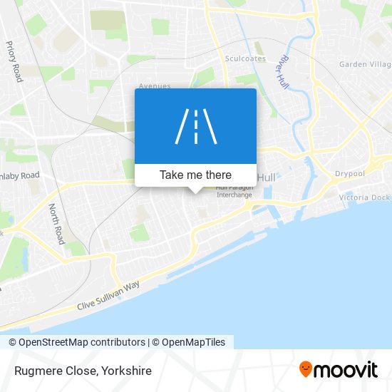 Rugmere Close map