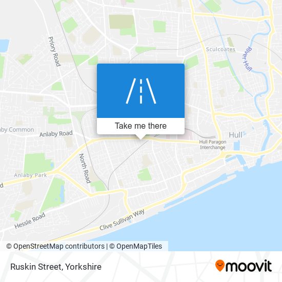 Ruskin Street map