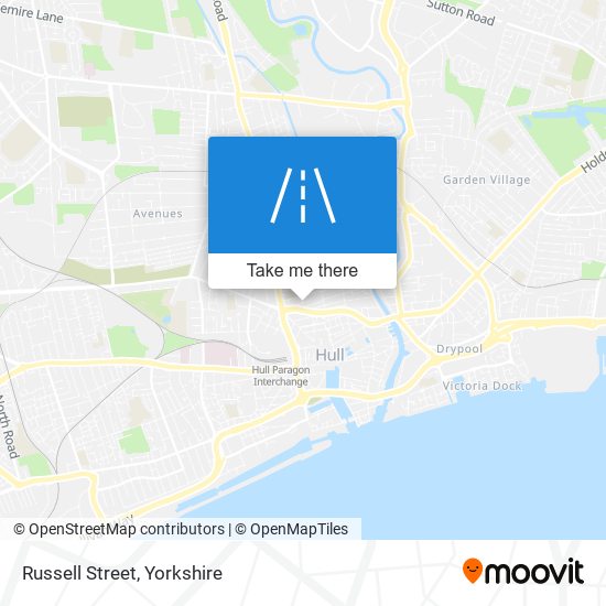Russell Street map