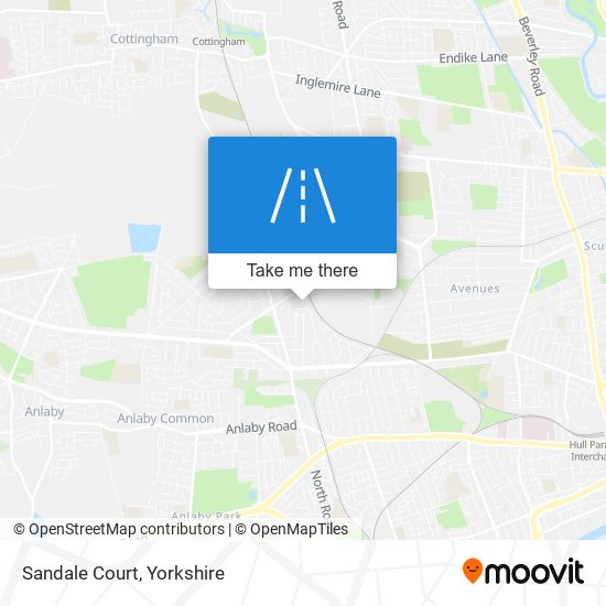 Sandale Court map