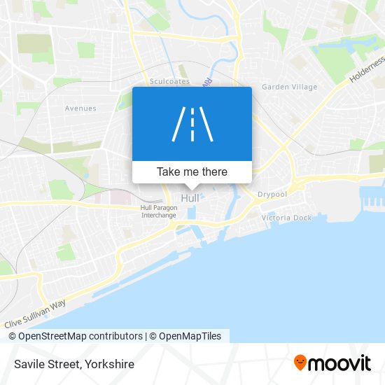 Savile Street map