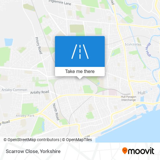 Scarrow Close map