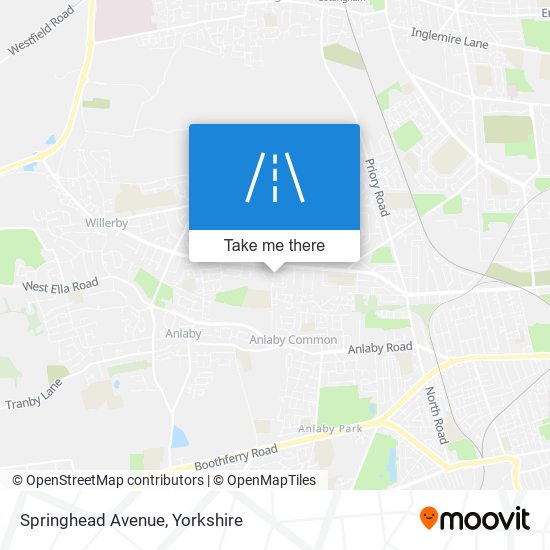 Springhead Avenue map