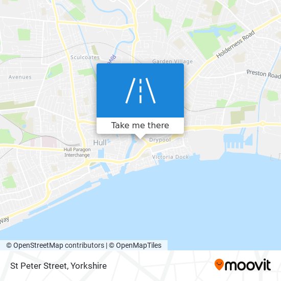 St Peter Street map
