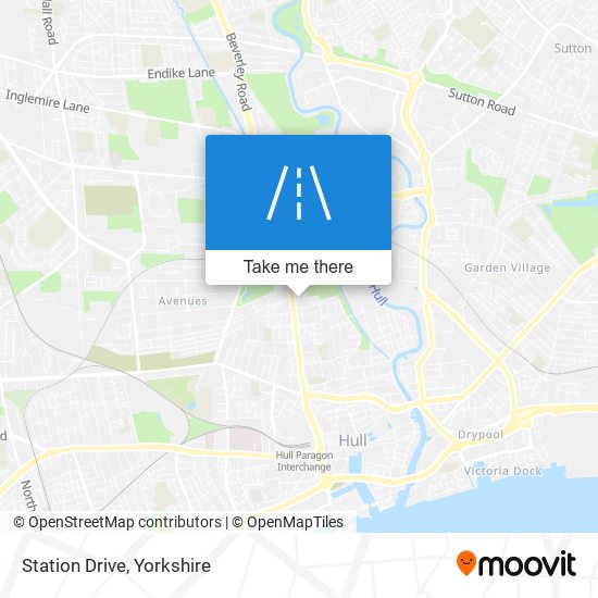 Station Drive map