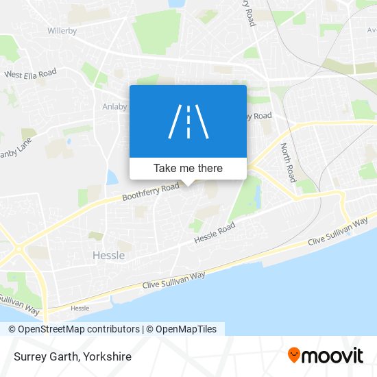 Surrey Garth map