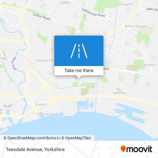 Teesdale Avenue map