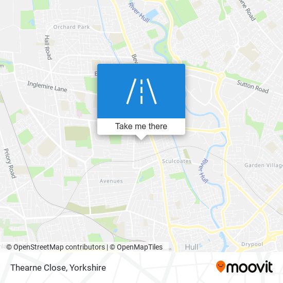 Thearne Close map