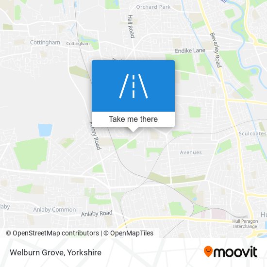 Welburn Grove map