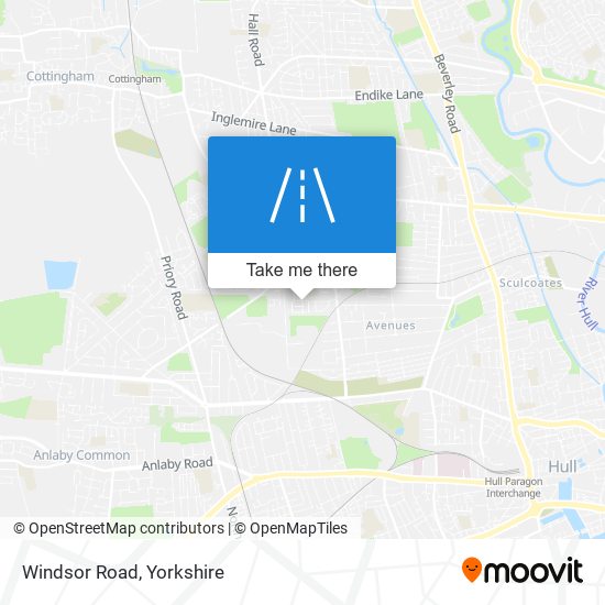 Windsor Road map