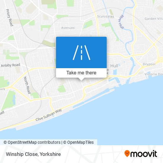 Winship Close map