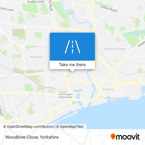Woodbine Close map