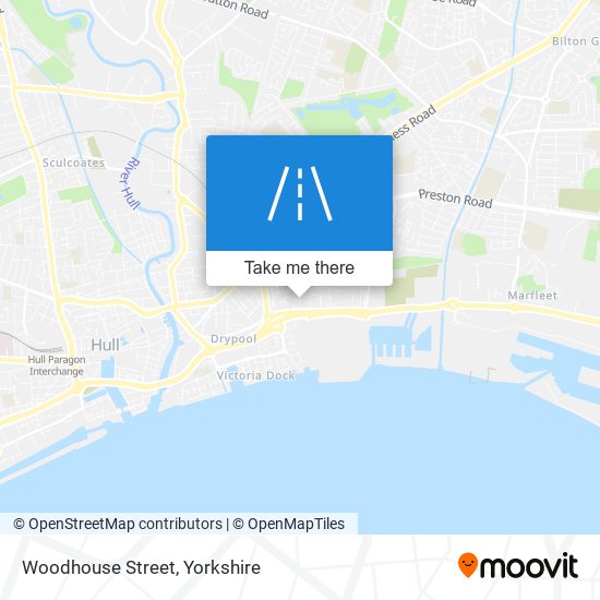 Woodhouse Street map