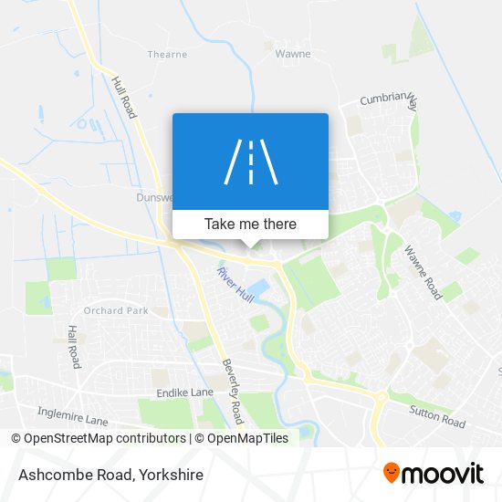 Ashcombe Road map
