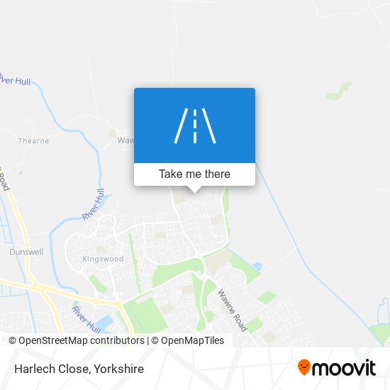 Harlech Close map