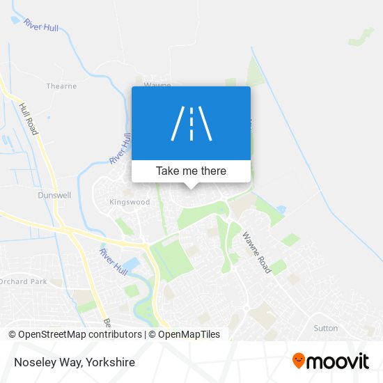 Noseley Way map