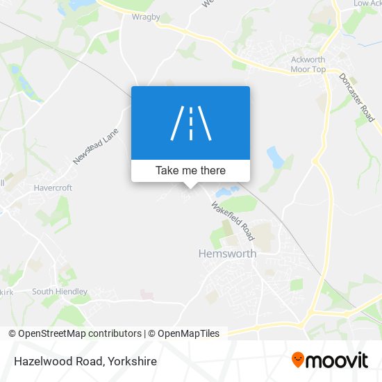 Hazelwood Road map