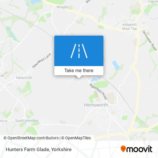 Hunters Farm Glade map