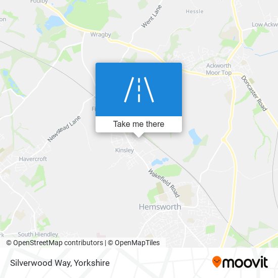 Silverwood Way map